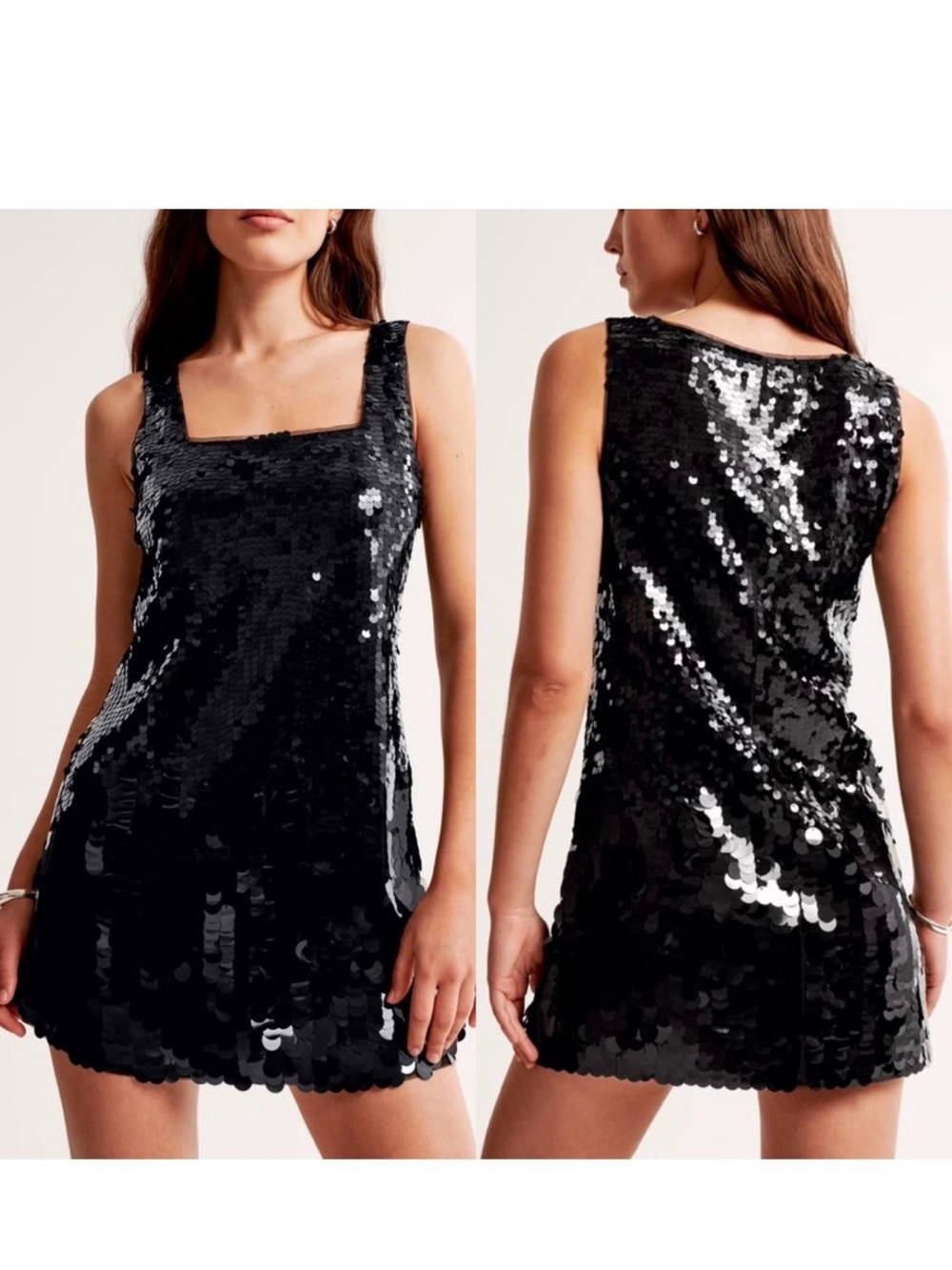 Abercrombie & Fitch Black Sequin Mini Dress